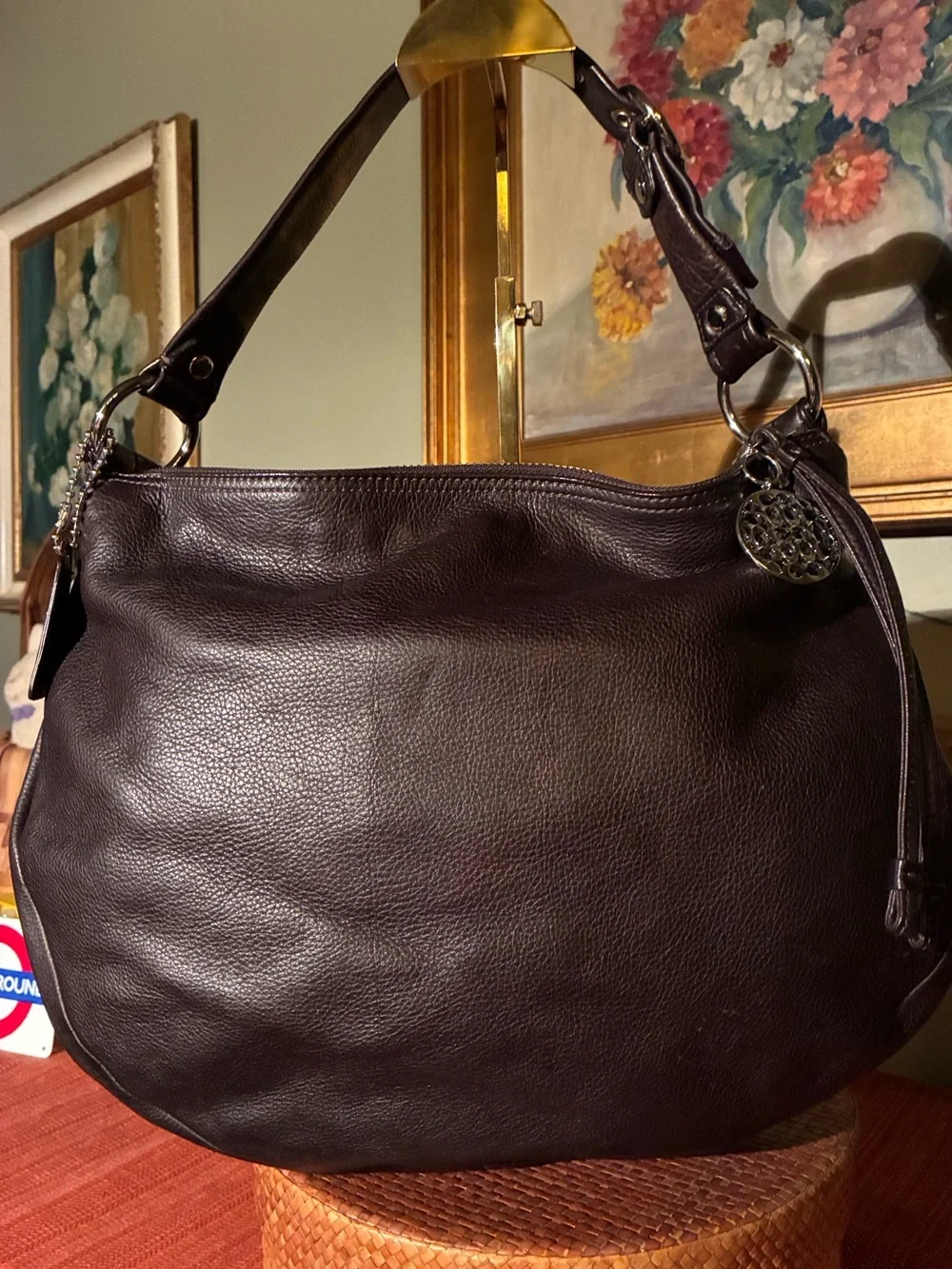 Coach Ali HOBO Slouchy Shoulder Bag in Dark Brown Leather - 13655 - Year 2009